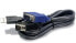 Фото #1 товара TRENDnet 2.8m USB/VGA KVM - 2.8 m - Black - 2x HD15 M - USB 1.1 M
