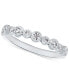 ფოტო #1 პროდუქტის Diamond Bezel Band (3/8 ct. t.w.) in 14k White Gold