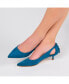 ფოტო #6 პროდუქტის Women's Bindi Tie Detail Kitten Heel Pumps