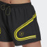 Шорты для бега adidas женские adidas by Stella McCartney TruePace Black / Shock Yellow, M - фото #122