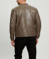 Фото #2 товара Men's Leather Biker Jacket