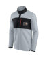 Men's Gray, Black Philadelphia Flyers Omni Polar Fleece Quarter-Snap Jacket