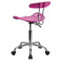 Фото #2 товара Vibrant Candy Heart And Chrome Swivel Task Chair With Tractor Seat