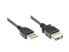 Good Connections USB 2.0 AM/AF 0.6m - 0.6 m - USB A - USB A - USB 2.0 - Male/Female - Black
