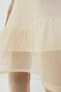 Фото #3 товара Трикотажное платье с отделкой из органзы ZARA