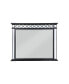 Фото #1 товара Varian II Mirror In Black Velvet & Black & Silver Finish