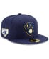 Men's Gold, Navy Milwaukee Brewers 2023 Jackie Robinson Day 59FIFTY Fitted Hat