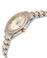 ფოტო #2 პროდუქტის Women's Naples Swiss Quartz Diamond Two-Tone SS IPRG Stainless Steel Bracelet Watch 32mm