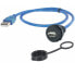 Фото #1 товара Encitech M22 Panel Contact with USB-A 2.0 + Cable - 0.5 m - Mini-USB B - USB A - USB 2.0 - Black - Blue