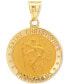 ფოტო #1 პროდუქტის Saint Christopher Medal Pendant in 14k Yellow Gold