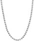 Beaded 18" Chain Necklace in Sterling Silver