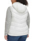 ფოტო #2 პროდუქტის Women's Plus Size Packable Hooded Puffer Vest, Created for Macy's
