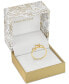 ფოტო #3 პროდუქტის Gold-Tone Crystal Flower Sprig Ring, Created for Macy's