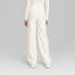 Фото #2 товара Women's Wide Leg Trousers - Wild Fable Off-White 16
