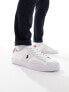 Фото #1 товара Polo Ralph Lauren Sayer Sport trainer in cream with pony logo