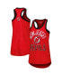Фото #1 товара Women's Red New Jersey Devils First Base Racerback Scoop Neck Tank Top