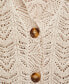 ფოტო #14 პროდუქტის Women's Drawstring Detail Knitted Cardigan