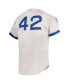 Фото #2 товара Men's Jackie Robinson Gray Brooklyn Dodgers Cooperstown Collection Authentic Jersey