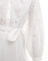 & Other Stories embroidered broderie mini dress with tie detail in white