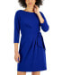 Фото #4 товара Платье с поясом и длинными рукавами Tahari Petite 3/4-Sleeve