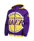 Фото #4 товара Men's Purple Los Angeles Lakers The Triple Double Full-Zip Hoodie Jacket