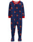 Фото #4 товара Toddler 1-Piece Spider-Man 100% Snug Fit Cotton Footie Pajamas 5T