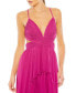 ფოტო #5 პროდუქტის Women's Ieena Tiered Cut Out Sleeveless Gown