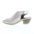 Fly London Wily WILY300FLY-008 Womens Beige Leather Wedges Sandals Shoes