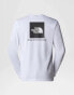 The North Face M l/s redbox tee in tnf white