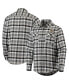 Фото #2 товара Men's Black and Gray Boston Bruins Ease Plaid Button-Up Long Sleeve Shirt