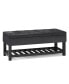 Фото #1 товара Cosmopolitan Storage Ottoman Bench with Open Bottom