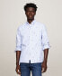 ფოტო #1 პროდუქტის Men's Fil Coupe Short Sleeve Striped Logo Button-Down Shirt