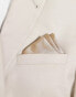 Six Stories satin pocket square in champagne