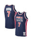 ფოტო #1 პროდუქტის Men's Larry Bird Navy USA Basketball Home 1992 Dream Team Authentic Jersey