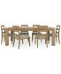 Фото #1 товара Davie Rectangle Dining 7pc Set (Table + 6 Ladder Side Chair)