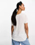 ASOS DESIGN relaxed v-neck t-shirt in white weiß, 36 - фото #4