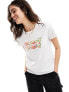 Фото #1 товара Levi's t-shirt with floal batwing logo in white