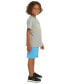 ფოტო #4 პროდუქტის Little Boys Essential Heather Football T-Shirt & Shorts, 2 Piece Set