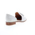 Фото #8 товара Diba True Neat Freak 11225 Womens White Leather Slip On Loafer Flats Shoes 9.5