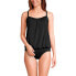 Фото #8 товара Women's Blouson Tummy Hiding Tankini Swimsuit Top Adjustable Straps