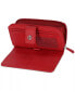 Фото #2 товара Giani Bernini Softy Pebble Leather All In One Wallet Red Silver