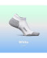 Men's Elite Max Cushion No Show Tab Ankle Socks - Sport Sock with Targeted Compression - New White