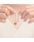 ფოტო #2 პროდუქტის Sterling Silver Gold Plated Heart Paper Clip Chains Bracelet