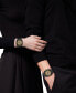 ფოტო #5 პროდუქტის Men's Swiss Automatic V-Legend Skeleton Black Rubber Strap Watch 42mm