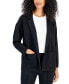 Фото #1 товара Women's Notched-Collar Long-Sleeve Sweater Blazer