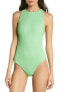 Onia Yvette Women's 189501 Neon Seafoam One Piece Swimsuits Size L
