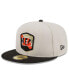 Фото #4 товара Men's Stone, Black Cincinnati Bengals 2023 Salute To Service 59FIFTY Fitted Hat