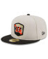 ფოტო #4 პროდუქტის Men's Stone, Black Cincinnati Bengals 2023 Salute To Service 59FIFTY Fitted Hat