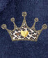 Embroidered with Cheetah Crown Terry Bath Robe