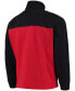 ფოტო #3 პროდუქტის Men's Black, Scarlet Nebraska Huskers Flanker III Fleece Team Full-Zip Jacket